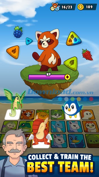 Giao diện chơi game Dynamons 2 trên Android