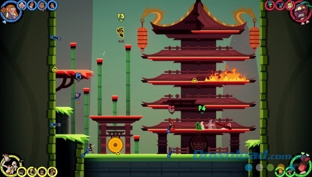 Giao diện chính của game hành động chiến đấu Dynasty Feud cho máy tính