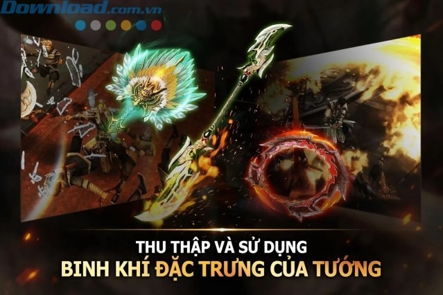 Thu thập vũ khí đặc trưng cho các võ tướng
