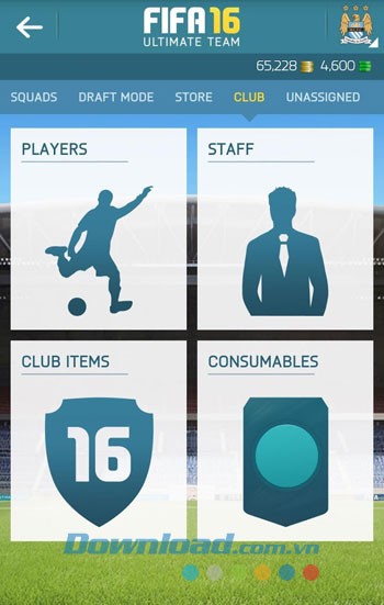 Quản lý câu lạc bộ trong EA SPORTS FIFA 16 Companion