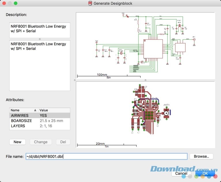 Phần mềm thiết kế bo mạch điện Eagle cho Mac