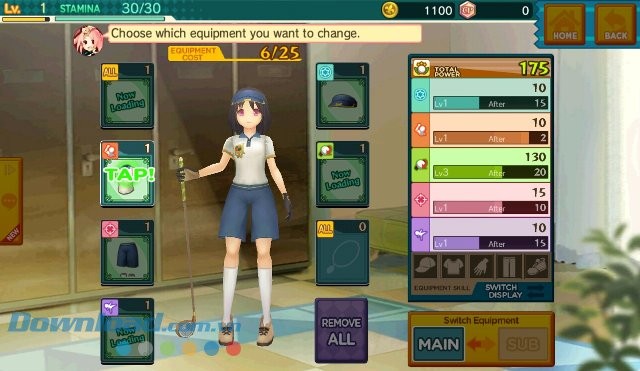 Tùy biến nhân vật trong game Eagle: Fantasy Golf