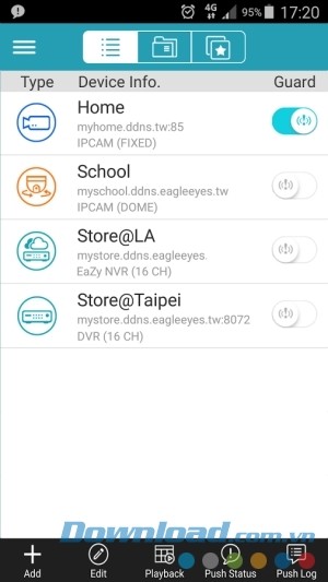 EagleEyes Lite cho Android chống trộm