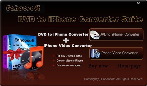 Eahoosoft DVD to iPhone Suite