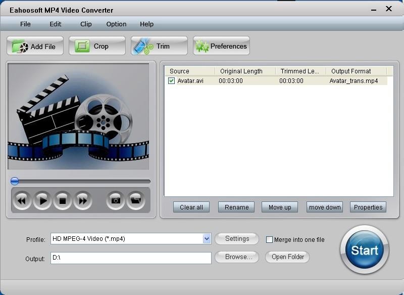 Eahoosoft MP4 Video Converter