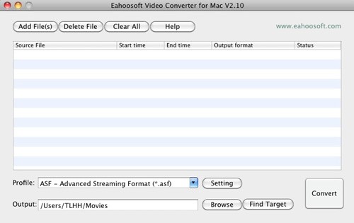 Eahoosoft Video Converter for Mac