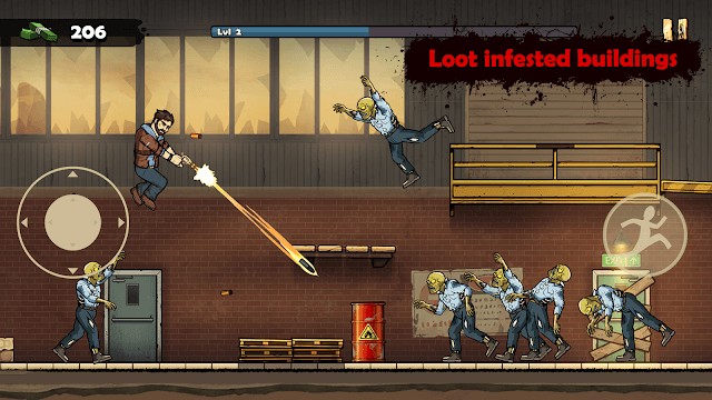 Chiến đấu với các zombie và cướp vật tư trong các tòa nhà