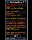 Earthquakes Meter 3.1 - Thông tin trận động đất