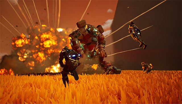 Earths Edge là game FPS phối hợp trong thế giới máy móc và môi trường phá hủy 100%