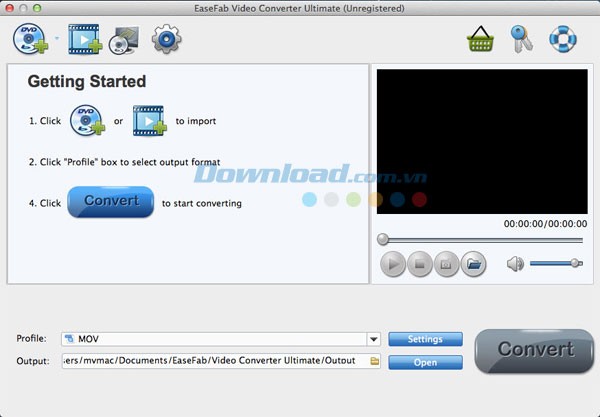 EaseFab Video Converter Ultimate cho Mac