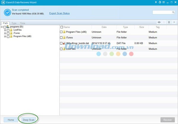 Chế độ quét sâu