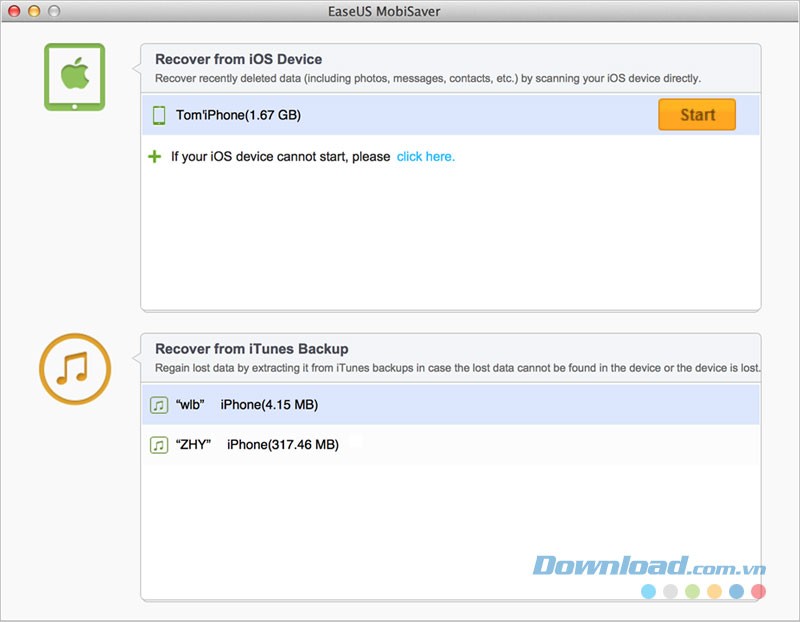 EaseUS MobiSaver for Mac