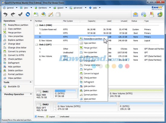 EaseUS Partition Master Free