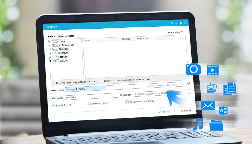 EaseUS Todo Backup Free ưu tiên khôi phục dữ liệu