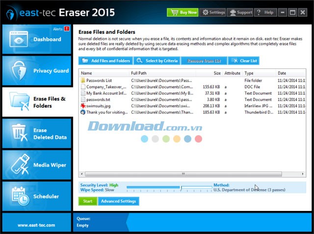 east-tec Eraser 2015