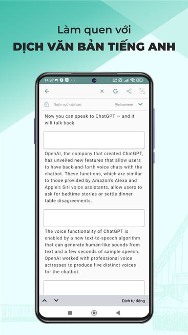 Dịch văn bản Tiếng Anh