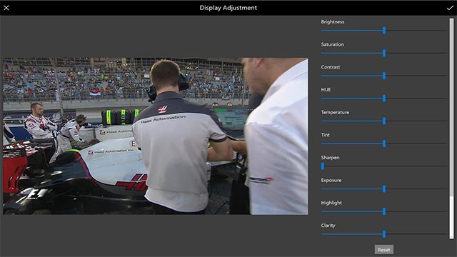 Tinh chỉnh các thông số video như độ sáng, tương phản, độ bão hòa, màu sắc...