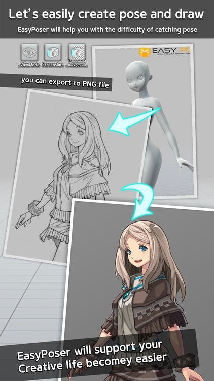 Dễ dàng tạo kiểu dáng nhân vật và hình vẽ