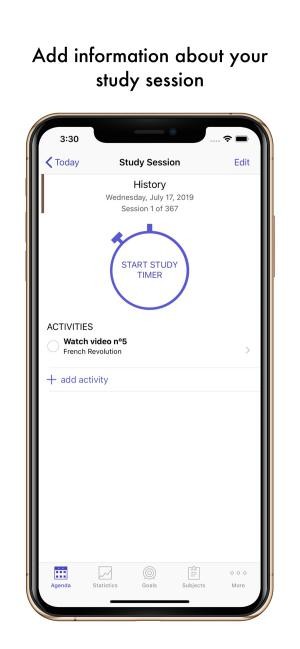 Thêm thông tin vào phiên học của bạn