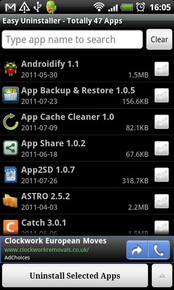 Easy Uninstaller For Android