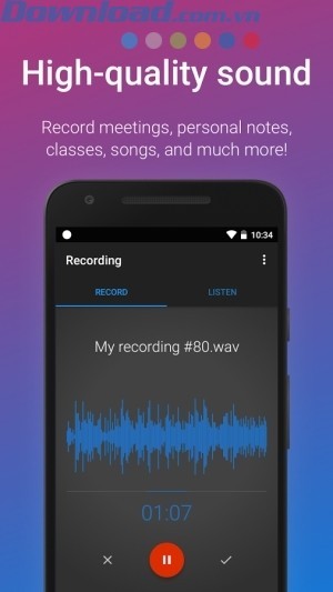 Ghi âm với âm thanh chất lượng cao