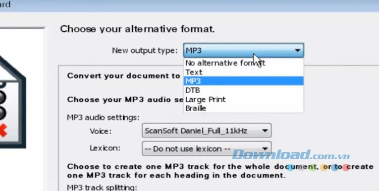 Lựa chọn xuất file