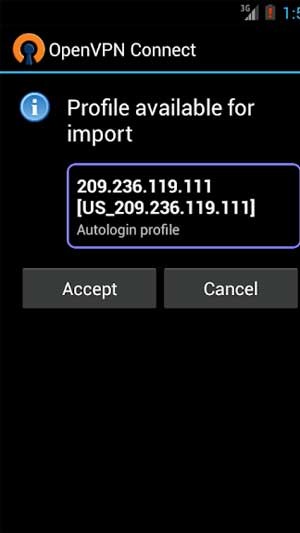EasyOvpn Android có giao diện đơn giản và dễ sử dụng