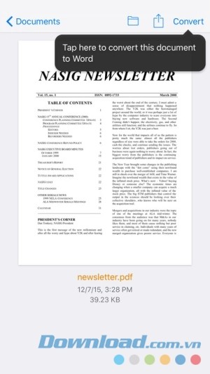 Màn hình sửa file PDF easyPDF cho iOS