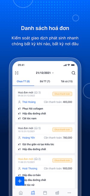 Danh sách hóa đơn