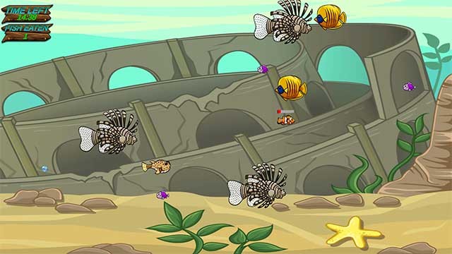 Khung cảnh đại dương được thiết kế đơn giản nhưng sống động