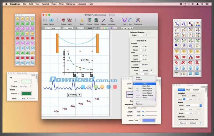 Người dùng có thể vẽ các mô hình toàn với Eazydraw