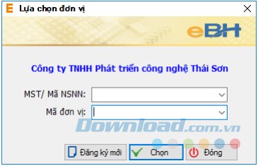 Lựa chọn đơn vị