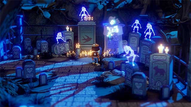 Đồ họa phong cách Pixel 3D cổ điển sống động và đầy màu sắc