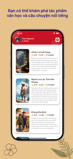 Khám phá tác phẩm văn học, câu chuyện nổi tiếng