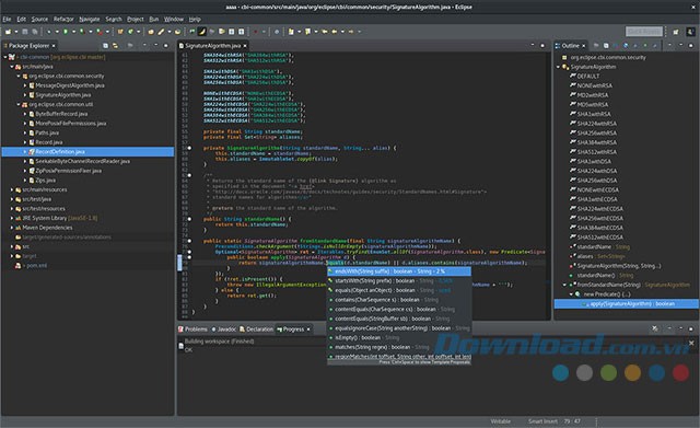 Giao diện Eclipse IDE