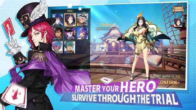 Làm chủ anh hùng của bạn, sống sót qua thử thách trong game Eclipse Isle