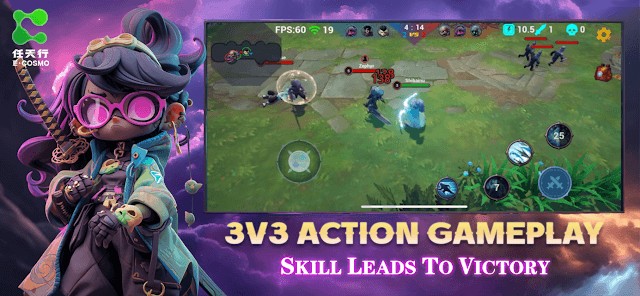 Tham gia các trận chiến 3v3 đầy hành động trong ECosmo và giành chiến thắng
