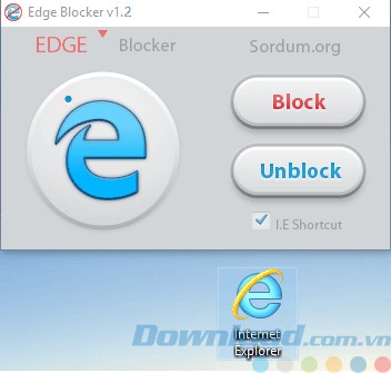 Tạo shortcut Internet Explorer