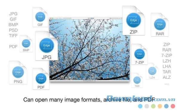EdgeView 2 cho Mac mở được nhiều file ảnh có định dạng khác nhau