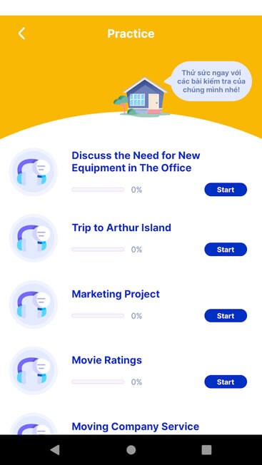 Kiểm tra kiến thức trên Edmicro IELTS