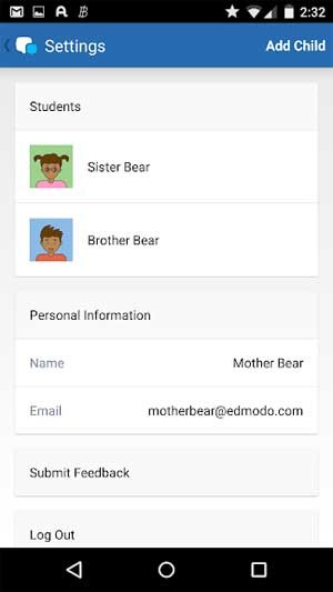 Edmodo for Parents có dung lượng không giới hạn