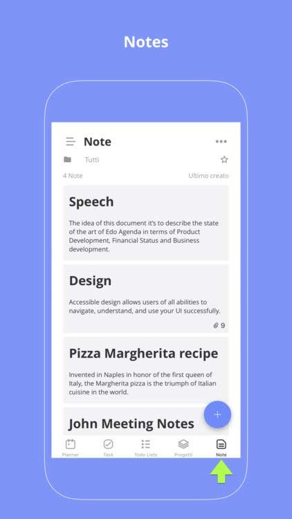 Ghi chú mọi thông tin cuộc họp hay sự kiện trong Edo Agenda