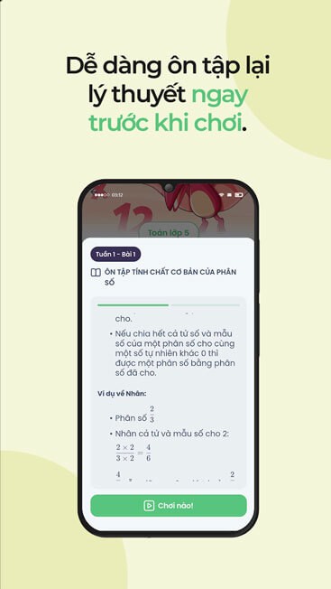 Dễ dàng ôn tập lại lý thuyết