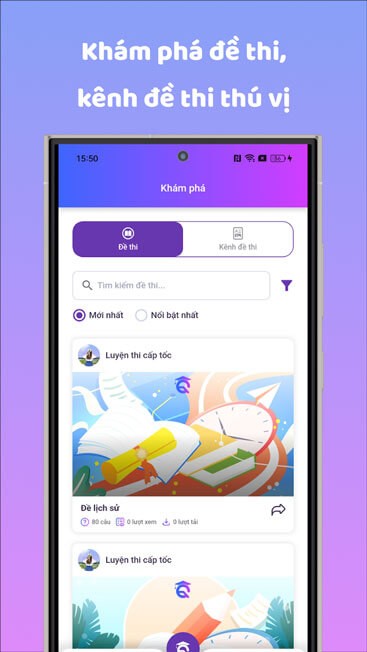 Khám phá nhiều đề thi