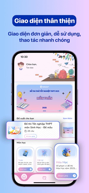 Giao diện thân thiện