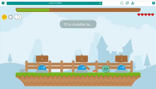 Eduten có rất nhiều bài tập được thiết kế dưới dạng các trò chơi sáng tạo