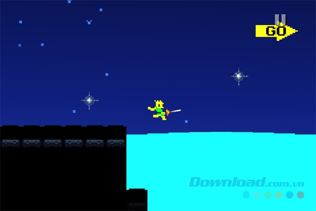 Nhảy hồ trong game EGGNOGG