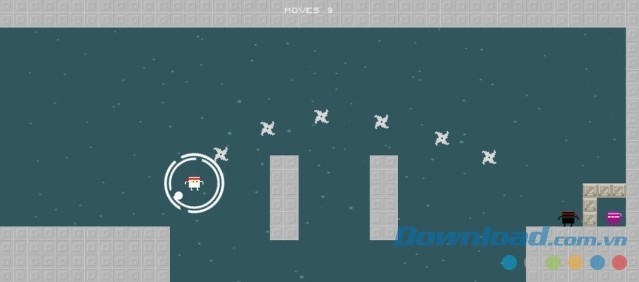 Game giải đố El Ninja cho máy tính có cách chơi giống với game Angry Birds