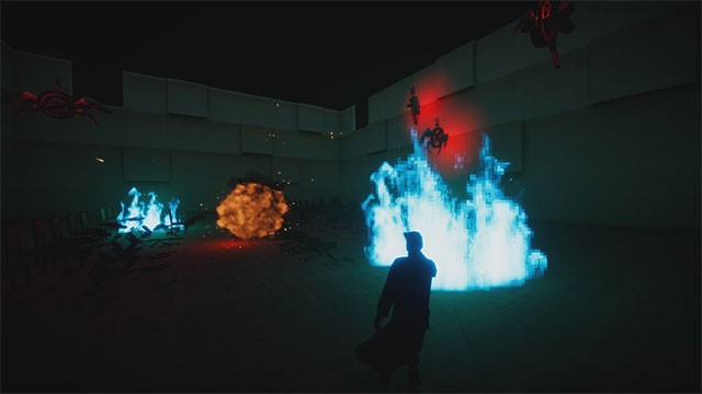 Bối cảnh game El Paso Elsewhere là nhà nghỉ siêu thực nằm sâu dưới lòng đất