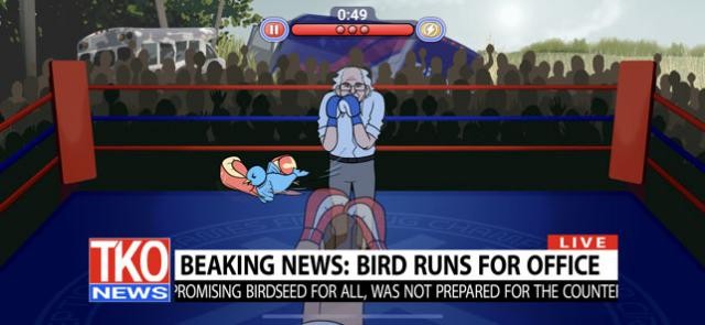 Đấu quyền anh với các đối thủ là chính trị gia trong game Election Year Knockout